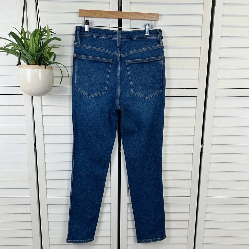 Madewell Stovepipe Jeans Womens Size 28 High Rise Dark Wash‎ Slim Straight Pants